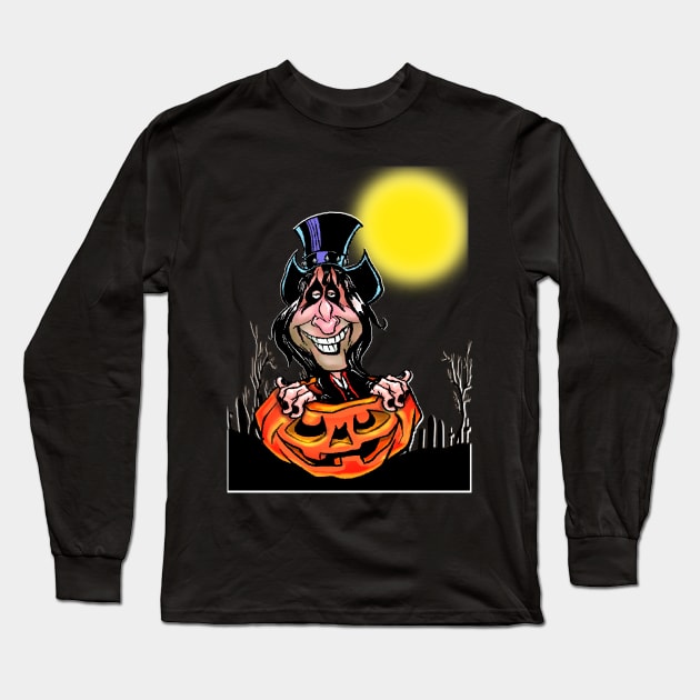 Welcome To Halloween Long Sleeve T-Shirt by Biomek